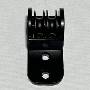 polea frontal pérgola lacado negro