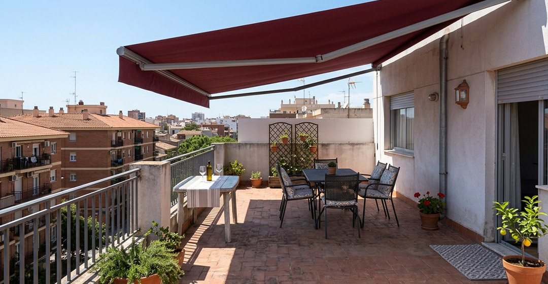 toldos en terraza