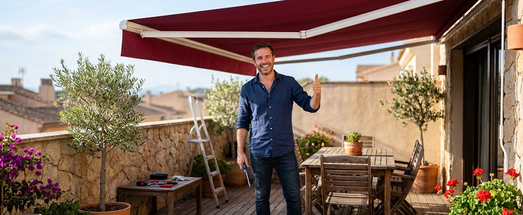 cambio fácil tejido lona toldo y pérgola