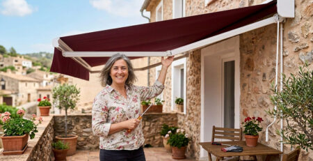 cambio textil toldo y pérgola