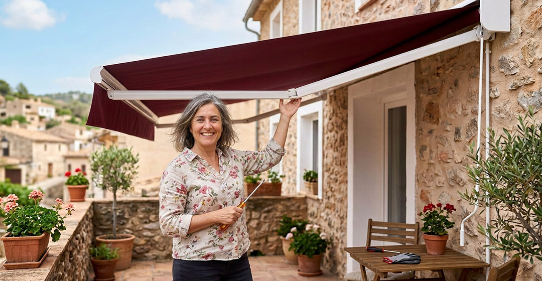 cambio textil toldo y pérgola